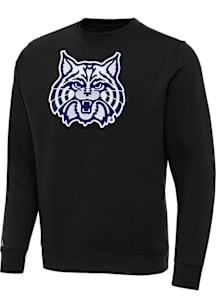 Antigua Arizona Wildcats Mens Black Full Front Victory Long Sleeve Crew Sweatshirt