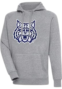 Antigua Arizona Wildcats Mens Grey Full Front Victory Long Sleeve Hoodie