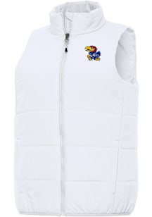 Antigua Kansas Jayhawks Womens White Experience Vest
