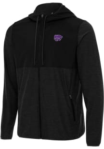 Mens K-State Wildcats Black Antigua Sway Light Weight Jacket