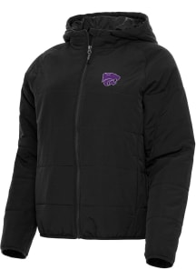 Womens K-State Wildcats Black Antigua Universe Filled Jacket