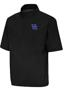 Antigua Kentucky Wildcats Mens Black Brisk Short Sleeve Jacket