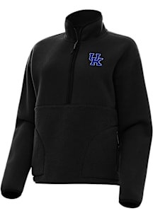 Antigua Kentucky Wildcats Womens Black Figure Qtr Zip