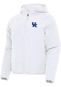 Antigua Kentucky Wildcats Womens White Universe Filled Jacket