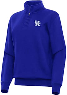 Antigua Kentucky Wildcats Womens Blue Victory Qtr Zip