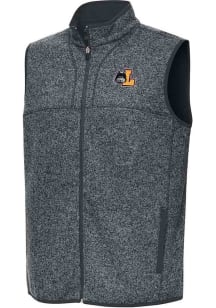 Antigua Loyola Ramblers Mens Grey Fortune Sleeveless Jacket