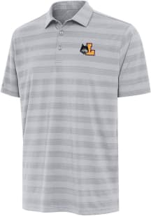 Antigua Loyola Ramblers Mens Grey Tunnel Short Sleeve Polo