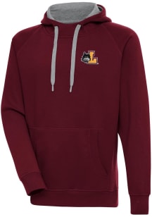 Antigua Loyola Ramblers Mens Maroon Victory Long Sleeve Hoodie
