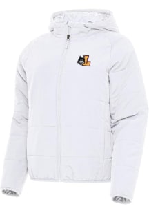 Antigua Loyola Ramblers Womens White Universe Filled Jacket