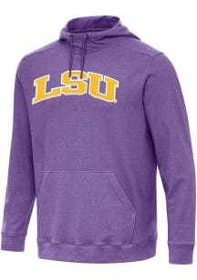 Antigua LSU Tigers Mens Purple Full Front Cloud Long Sleeve Hoodie