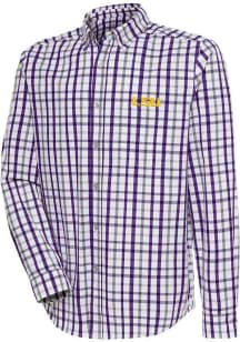 Antigua LSU Tigers Mens  Tending Long Sleeve Dress Shirt