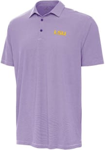 Antigua LSU Tigers Mens  Twine Short Sleeve Polo