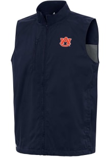 Antigua Auburn Tigers Mens Navy Blue Brisk Sleeveless Jacket