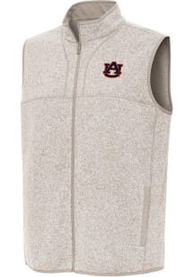 Antigua Auburn Tigers Mens Oatmeal Fortune Sleeveless Jacket