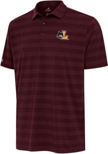 Antigua Loyola Ramblers Mens Maroon Tunnel Short Sleeve Polo