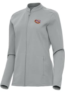 Antigua LSU Tigers Womens Grey Tigers Eye Regard Light Weight Jacket