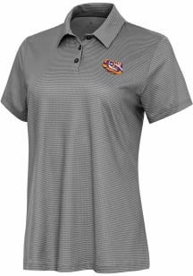 Antigua LSU Tigers Womens White Tigers Eye Rings Short Sleeve Polo Shirt
