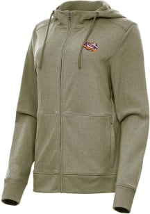 Antigua LSU Tigers Womens Olive Tigers Eye Seeker Light Weight Jacket
