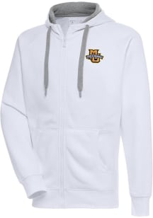 Antigua Marquette Golden Eagles Mens White Victory Long Sleeve Full Zip Jacket