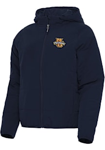 Antigua Marquette Golden Eagles Womens Navy Blue Universe Filled Jacket