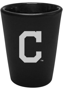 Cleveland Indians 2oz Black Etched Ceramic Shot Glass
