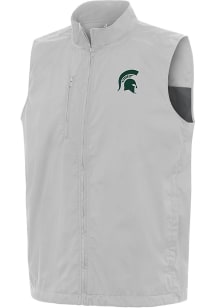 Mens Michigan State Spartans Grey Antigua Brisk Vest