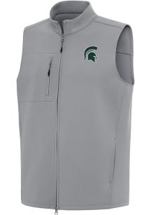 Mens Michigan State Spartans Grey Antigua Demand Vest