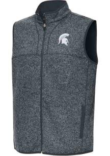 Mens Michigan State Spartans Grey Antigua Fortune Vest