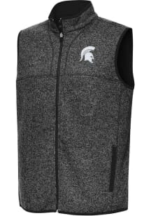 Mens Michigan State Spartans Black Antigua Fortune Vest