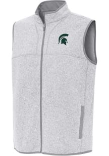 Mens Michigan State Spartans Grey Antigua Fortune Vest