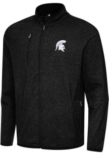 Mens Michigan State Spartans Black Antigua Hold Up Light Weight Jacket