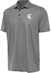 Antigua Michigan State Spartans Mens White Rings Short Sleeve Polo