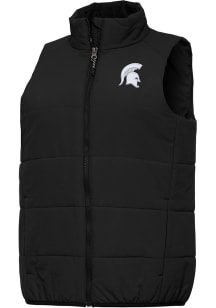 Womens Michigan State Spartans Black Antigua Experience Vest