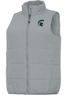 Womens Michigan State Spartans Grey Antigua Experience Vest