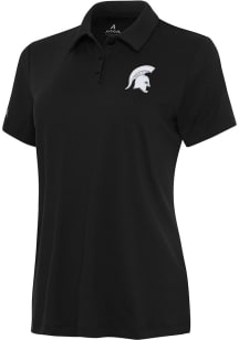 Womens Michigan State Spartans  Antigua Reprocess Recycled Short Sleeve Polo Shirt