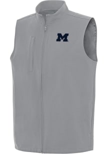 Mens Michigan Wolverines Grey Antigua Regard Vest