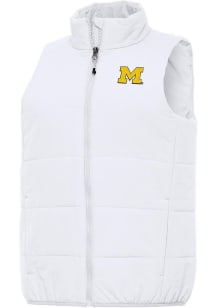 Antigua Michigan Wolverines Womens White Experience Vest