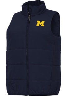 Antigua Michigan Wolverines Womens Navy Blue Experience Vest