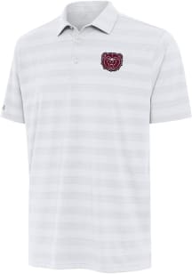 Antigua Missouri State Bears Mens White Tunnel Short Sleeve Polo