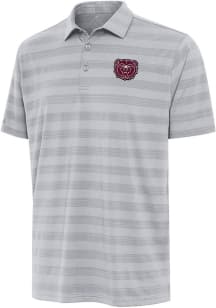 Antigua Missouri State Bears Mens Grey Tunnel Short Sleeve Polo