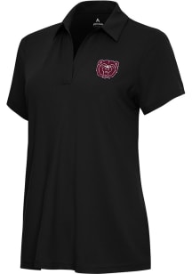 Antigua Missouri State Bears Womens Black Era Short Sleeve Polo Shirt