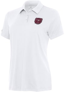 Antigua Missouri State Bears Womens White Reprocess Recycled Short Sleeve Polo Shirt