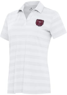 Antigua Missouri State Bears Womens White Tunnel Short Sleeve Polo Shirt