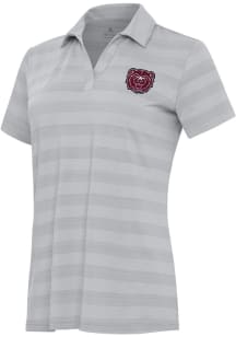 Antigua Missouri State Bears Womens Grey Tunnel Short Sleeve Polo Shirt
