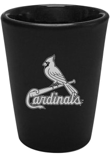 St Louis Cardinals 2oz Black Etched Ceramic Shot Glass