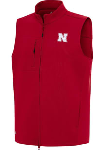 Antigua Nebraska Cornhuskers Mens Red Demand Sleeveless Jacket