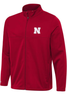 Mens Nebraska Cornhuskers Red Antigua Links 2 Light Weight Jacket