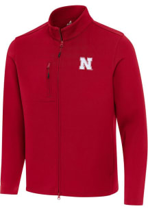 Mens Nebraska Cornhuskers Red Antigua Objection Light Weight Jacket