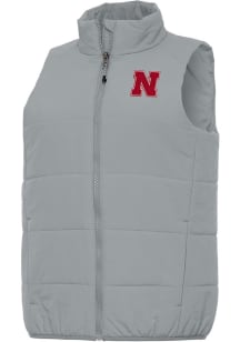 Womens Nebraska Cornhuskers Grey Antigua Experience Vest