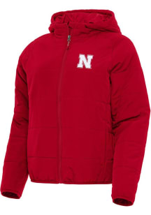 Antigua Nebraska Cornhuskers Womens Red Universe Filled Jacket